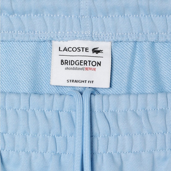 Lacoste x Bridgerton woman’s Sweatpants Size 42-10 Netflix Organic Cotton NEW - Picture 5 of 6